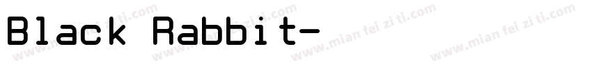 Black Rabbit字体转换